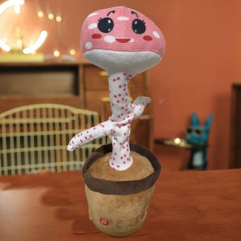 

Singing Dancing Cactus Plush Toy Perfect Party Decor For Kids Rooms Mushroom