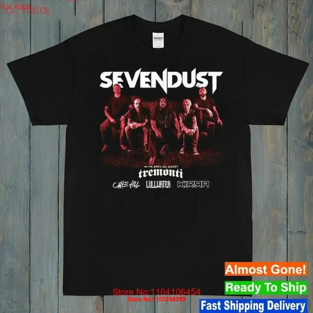 Sevendust Tremonti Live Tour Band T Shirt All Size S to 5XL TR1593 vintage Washed Stretched Slightly Versatile homme streetwear
