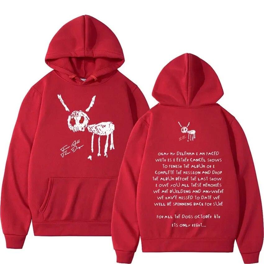 Nový Rapper Drake pro všechny The Dogs Mikiny s kapucí Letter print Unisex ženy Hip Hop Y2K Mikina s kapucí Mikiny s kapucí Pulovry Unisex oblečení