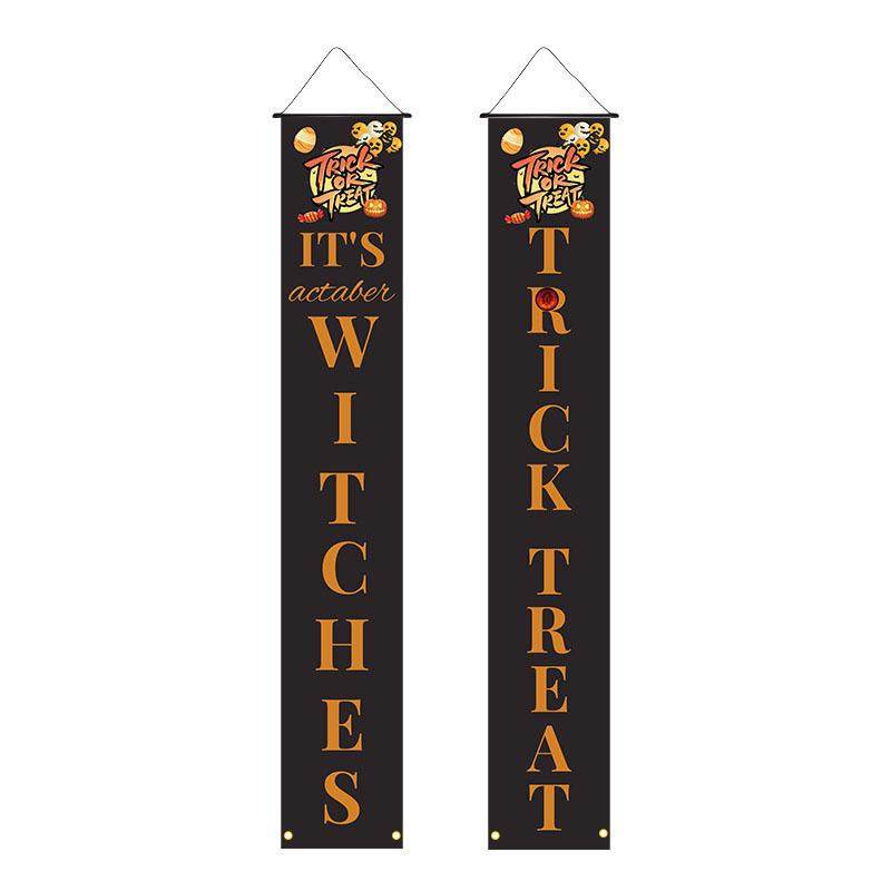 2026 Halloween Porch Banner: 30x180cm Festival Decoration