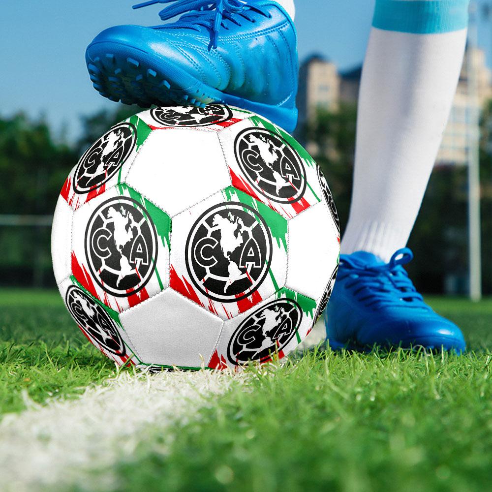Club América Football Club Indoor Size 5 Soccer Ball Colorful Machine Stitched PVC Competition Ready Durable High-Bounce