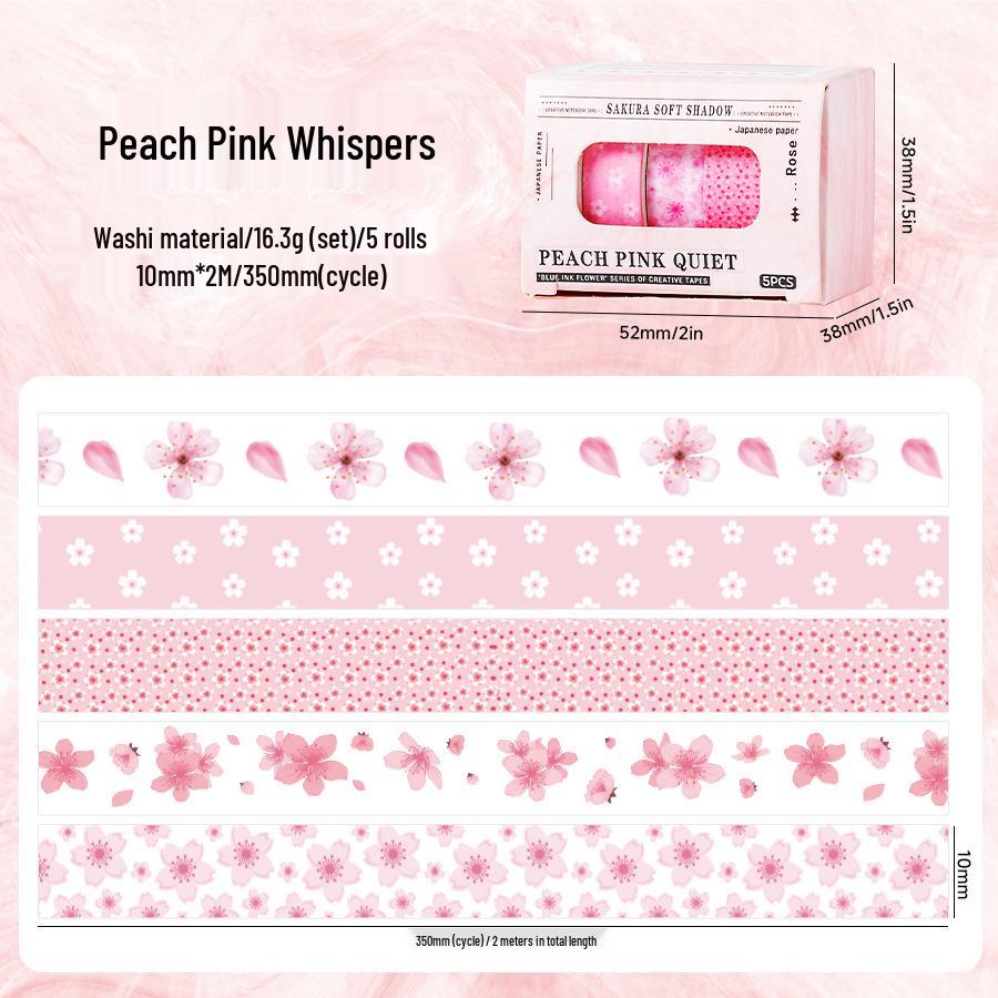 

Yuezhen Qingmo Милый цветочный набор васи-ленты - Декоративные ленты для журнала и наклейки