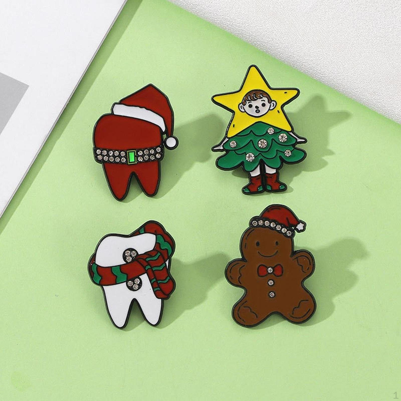 

Рождественская брошь из сплава, украшение на сумку, подвеска, аксессуар для свитера