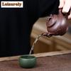 Lote de 2 tazas de té de arcilla morada antiguas, hechas a mano, portátiles, pequeñas, personales, chinas, Zisha, Kung Fu, 50 ml