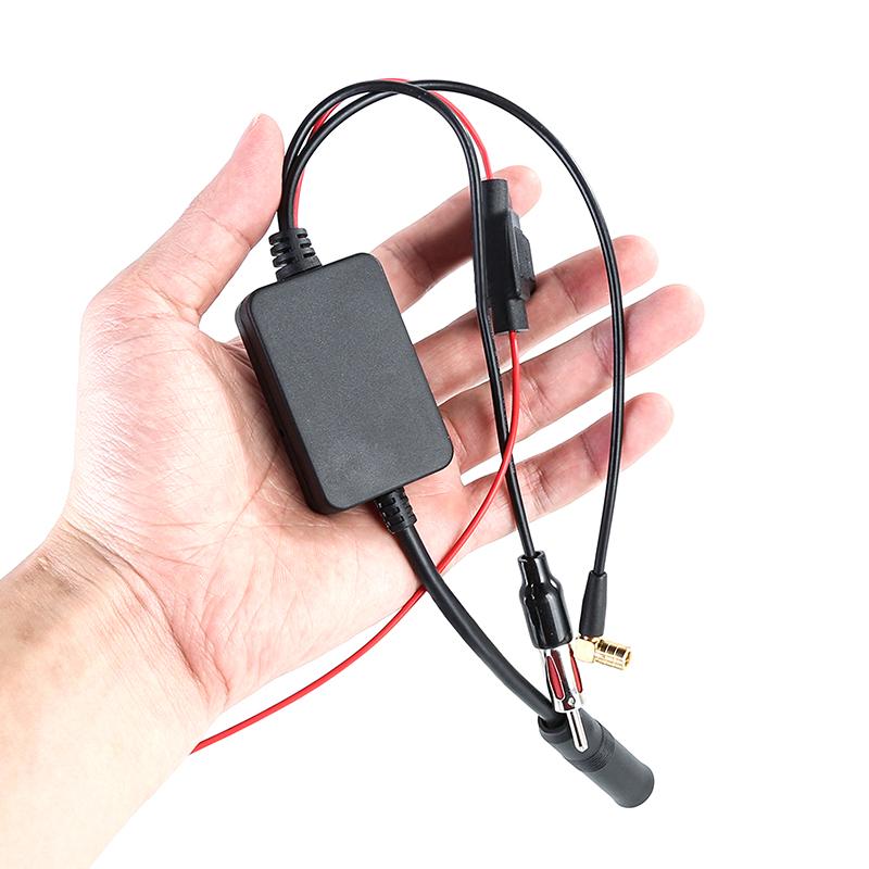 Amplificatore di Segnale FM Pratico Anti-Interferenza Antenna Auto Radio Universale Amplificatore Booster FM Ricambi Auto Amplificatore Autoradio