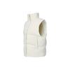 FILA Solid Color Stand Collar Sports Down Vest Women vest Asparagus-White A11W347908F-IV
