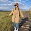 Women Winter Cotton Padded Jacket Warm Thick Long Parka Coat Korean Women Loose Lapel Winter Outwear Women Cotton Coat