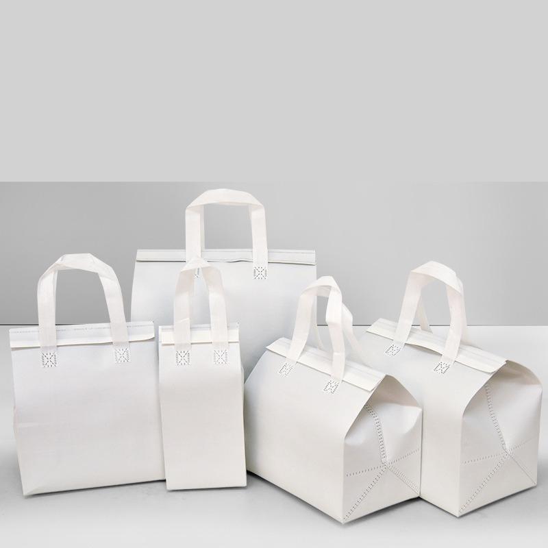 

20pcs Aluminum Foil Insulation Bag Disposable Barbecue Cold Drink Milk Tea Cake and Beverage Packaging Bags Portable Multi-functional Non-woven Pouchs 12x10x26cm 20pcs