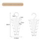 V-Shaped Dual-Sided Hanger & Storage Rack for Clothes, Belts, and Scarves