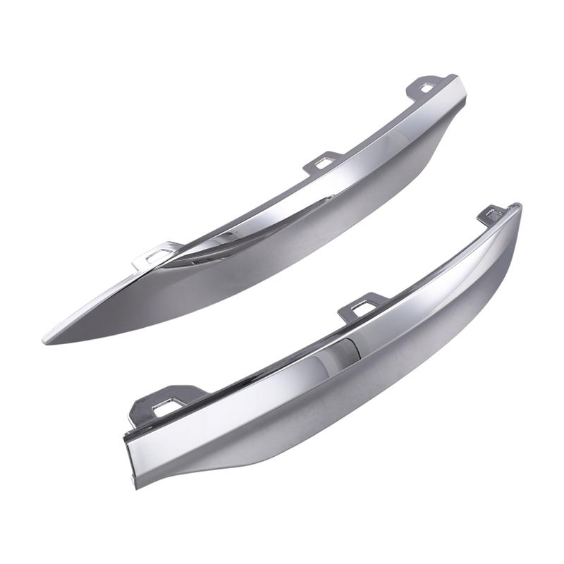 Chrome Trim Strip For Volvo XC60 MK2 - Rear Bumper Molding 1 Pair 32227902 32227903 Bright Grille Replacement Parts серебряный
