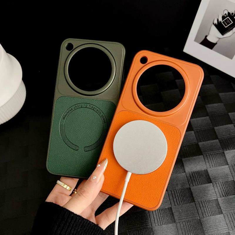 For OPPO Find X8 Ultra Case Magnetic PU Matte Leather Phone Cover For Oppo Find X8Pro PC Hard Shell Fashion Solid Color Bumper