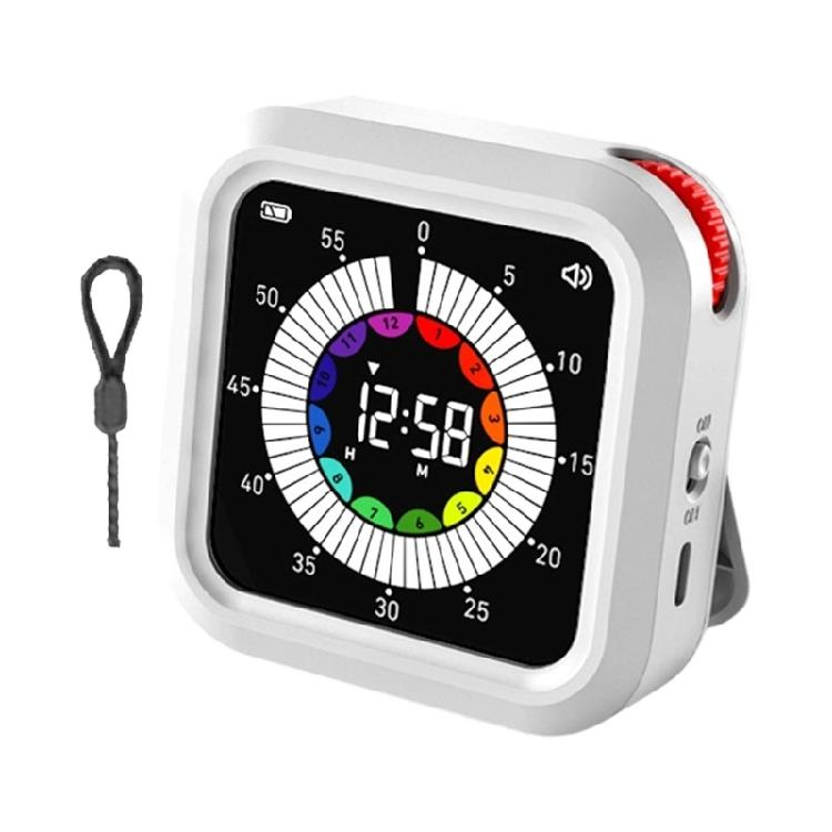 

Electronic Visual Digital Timer Rechargeable 3 Volumes Levels 2 Brightness Magnetic For Cooking Classrooms And Workouts белый