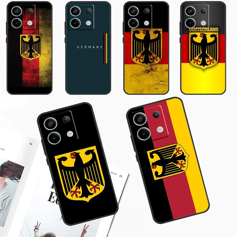 Germany Flag Emblem Case For Redmi Note 13 Pro Plus Note 12 9 10 11 Pro 9S 10S 11S 12S Redmi 12 10 C 13C Cover
