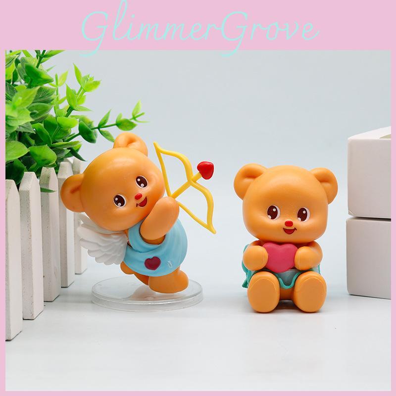 Butter Lovable Bear Pvc Figurine For Creative Desk Decor And Trendy Collectible