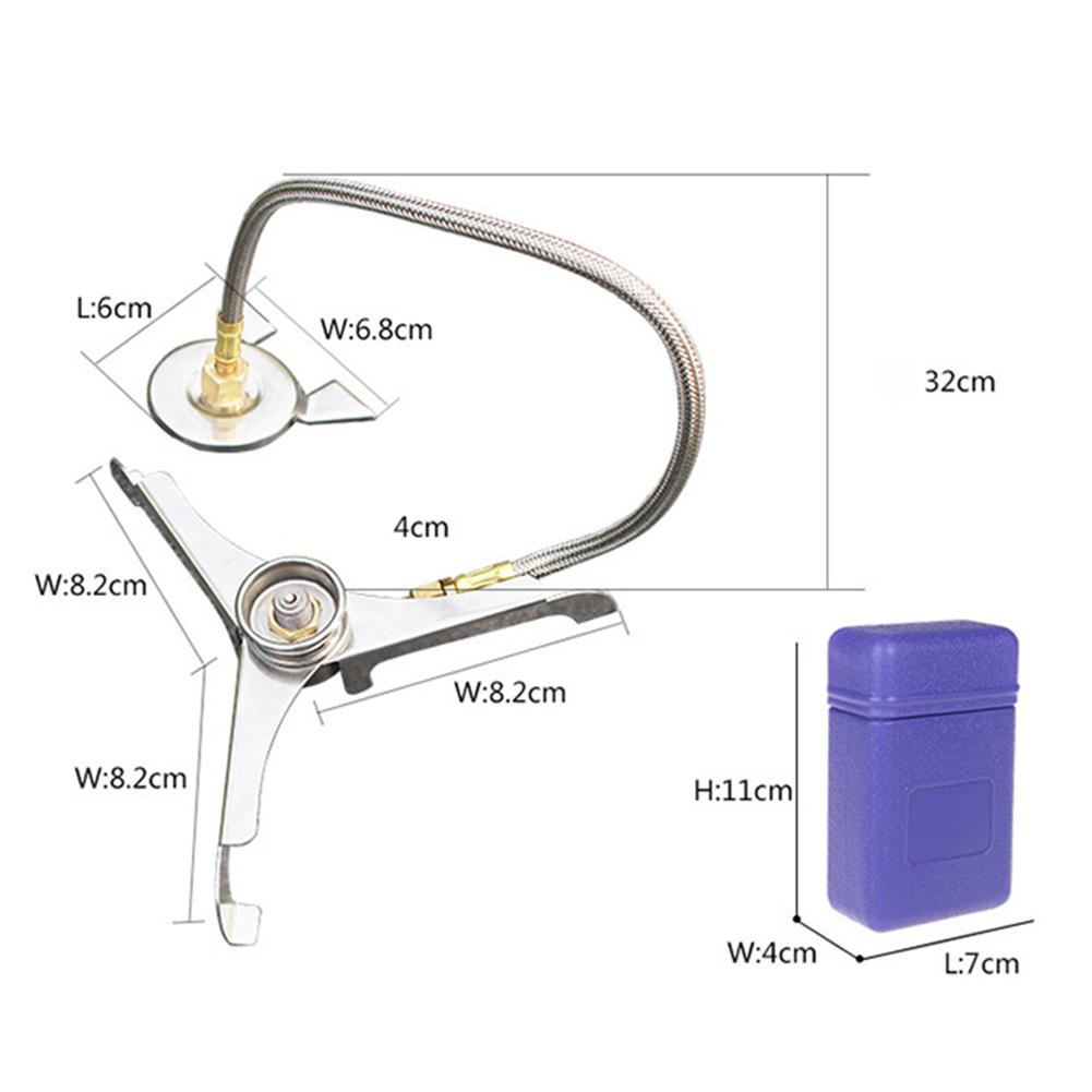 

Triangle Gas Tank Connector Outdoor Stove Adapter Portable Stainless Steel for Efficient Fuel Transfer Camping China Mainland
