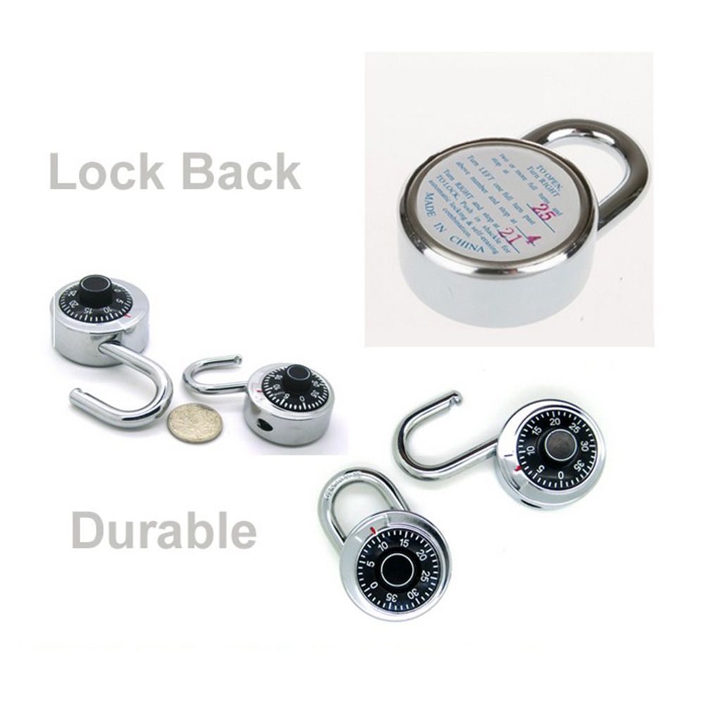 Code Door Anti-theft Metal Cipher Safe Lock Combination Padlock Wheel Rotary Padlock Password Lock