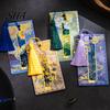 Miniature Decorative Bookmark Metal Bookmarks with Tassel, Hollow Out Oil Painting Theme Book Tassel Page Mark, Reading Accessory for Lovers,