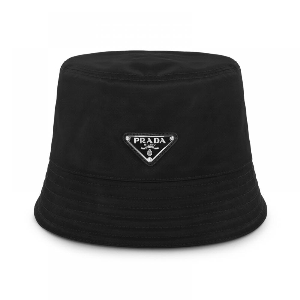 Prada Nylon Triangle Logo Bucket Hat 1hc137 2dmi F0002