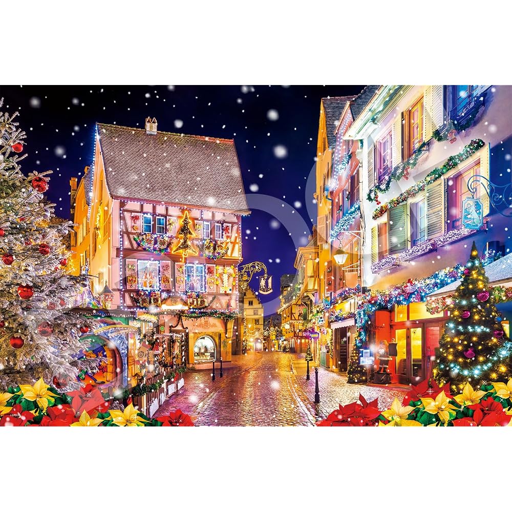 Epoch 1000 Piece Jigsaw Puzzle Overseas Scenery Christmas Incolmar - France (50 x 75 cm) 11-614s ...