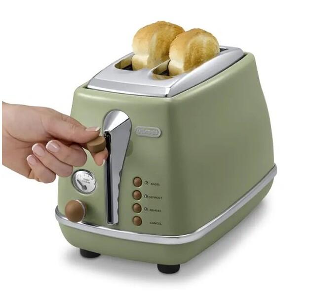Toaster De'Longhi Icona Vintage CTOV 2103.GR oliv