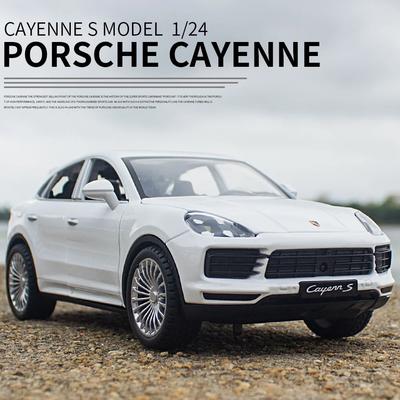 1:24 Porsche Cayenne Turbo S Slitinový Model Auta Odlitky Kovové Hračky Vozidla Model Auta Simulace Zvuk Světlo Kolekce Dětský Dárek