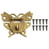 Antique Bronze Lock Butterfly Design Hasp Latch Jewelry Box Lock