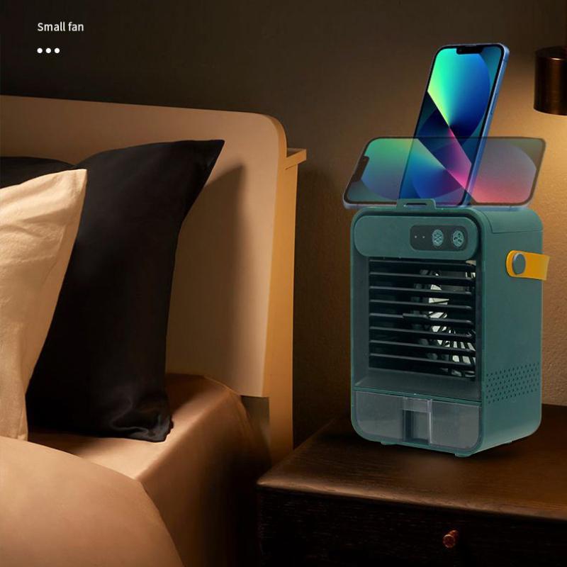 Refrigeration Humidifier Cooling Fan Small Air Conditioner Desktop Mini Air Cooler Portable Office Dormitory Spray Small Fan