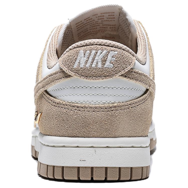 Nike Dunk Low Sail White Metallic Gold Damen Sneaker Tan Leinen IO4244101