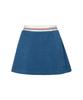 Candini Blue Terry Set-Up Skirt