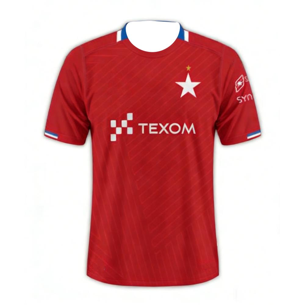 Wisła Kraków 2026 Team Kurzarmshirt Atmungsaktiv Schnelltrocknendes Sport-T-Shirt für Polnische Liga Fans Neues Modell S