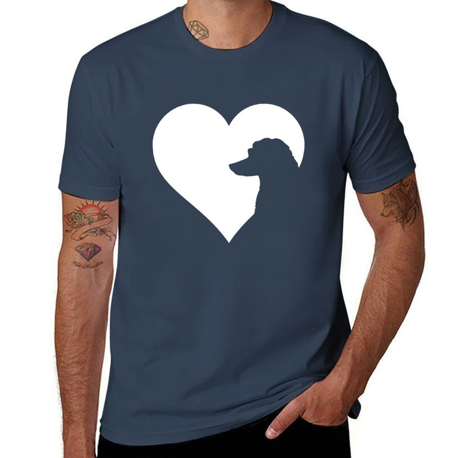 The Heart Of The Poodle Lover Tshirt Utility Work Short Sleeve Top S