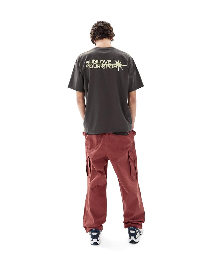 Sun Love Flash Logo Tee Charcoal