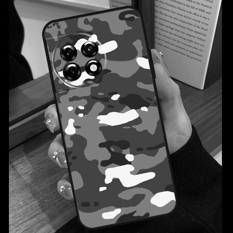 Camouflage Army Case For OnePlus 15R 13R 13T 12R 15 13 12 11 10 Pro 10T Nord CE 3 4 Lite N20 N30 Nord 5 Cover