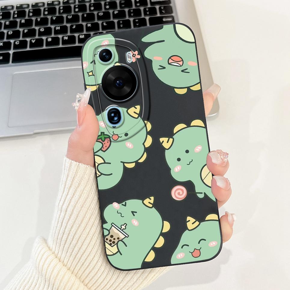Cartoon Fashion Back Shell For Huawei P60 / P60Pro / P60Art Phone Bumper Case Soft Silicone Dragon Astronaut Funda HuaweiP60 Bag