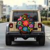 1pc Colorful Floral Pattern Car Tire Cover, Stylish Spare Tire Protector with Elastic Band, Easy to Install, Snug Fit, Available in Multiple Styles an