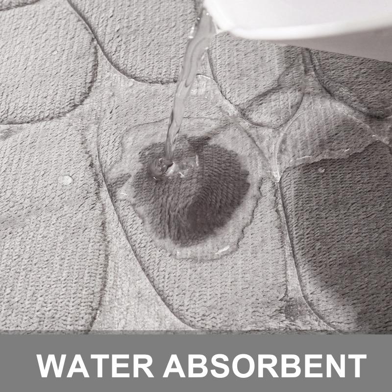 Bathroom Mat Bath Non-slip Carpets In Wash Basin Bathtub Side Floor Rug Shower Room Doormat Memory Foam 3D Pad