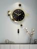 Large Metal Wall Clocks Luxury Silent Creative Pendulum Clock Living Room Gold Watches Art Nordic Home Decoration for Bedroom