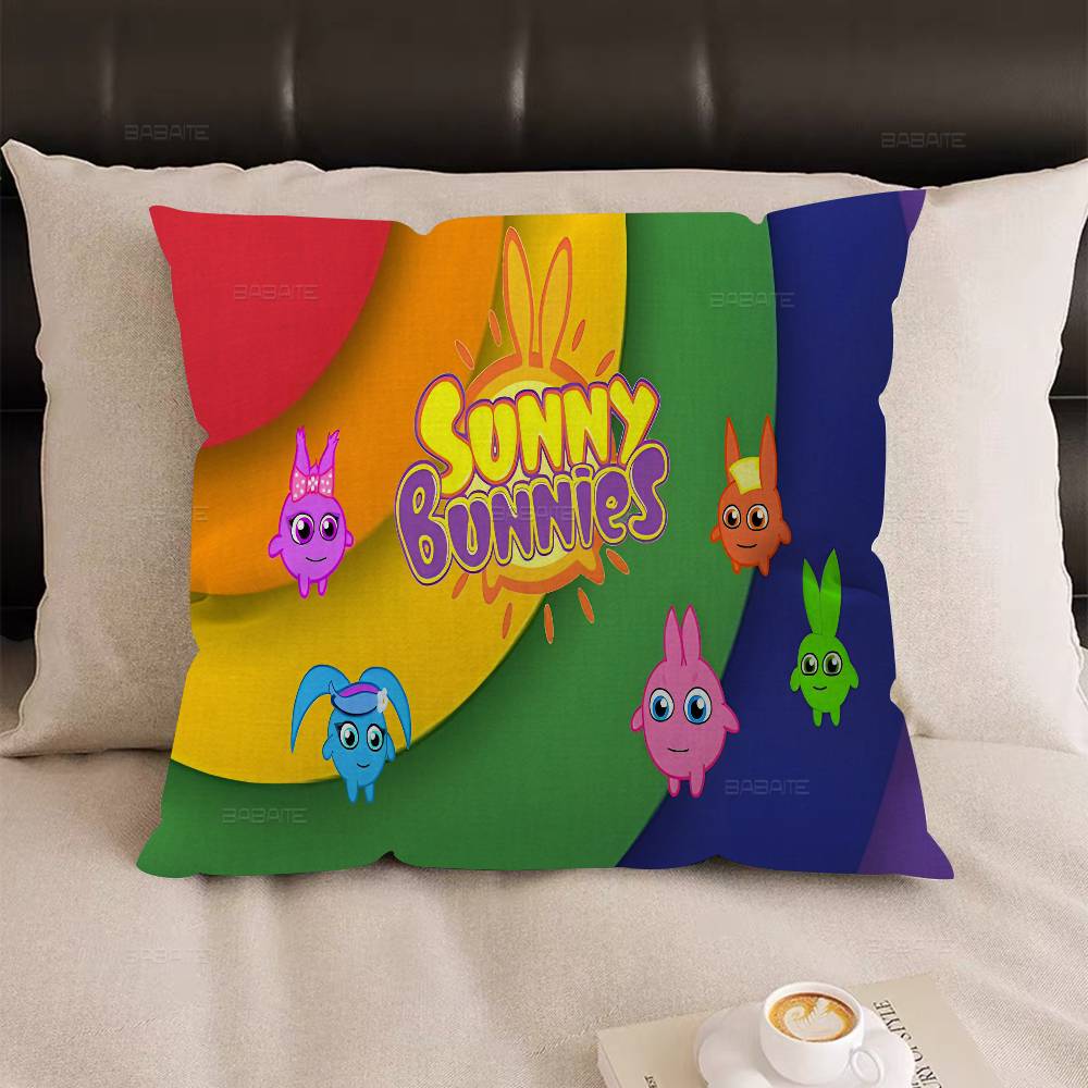 Copricuscino Sunny-Bunnies Design Foglia d'Acero Decorazione Felice Raccolta Autunnale Decorazione Festiva Copricuscino