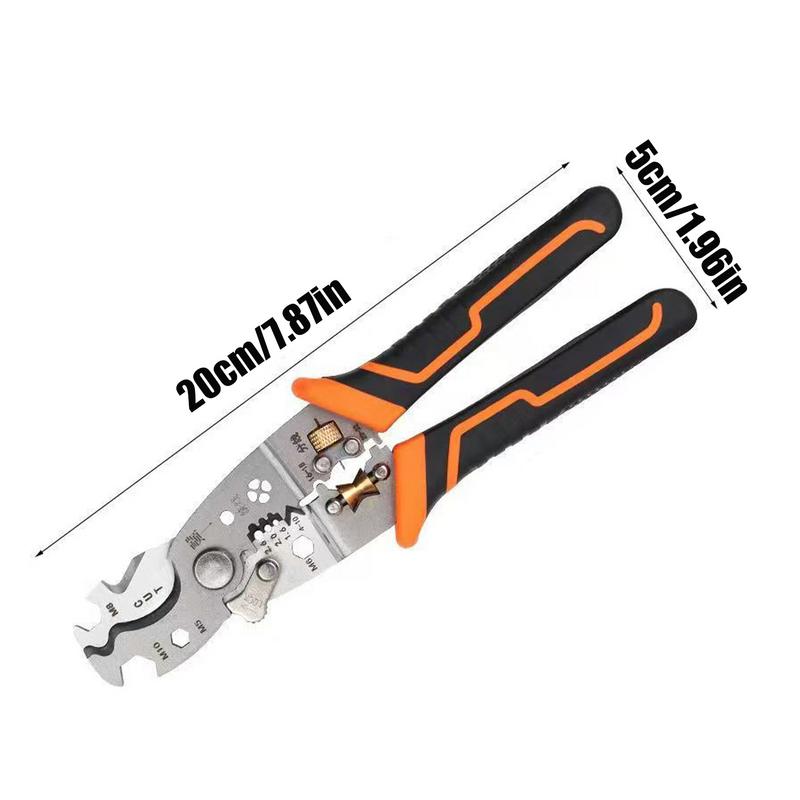 Crimper Cable Cutter Adjustable Wire Stripper Multifunctional Stripping Crimping Pliers Terminal Hand Tool