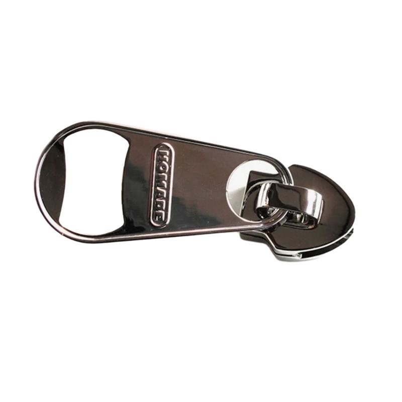 Unique Zippers Shaped Bottle Lid Remover Practical Magnetic Beer Bottle Opener Portable Fridge Can Opener for Parties