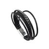 New Trendy Men's Multilayer Leather Bracelet: Classic, Versatile, Handmade Fashion Accessory
