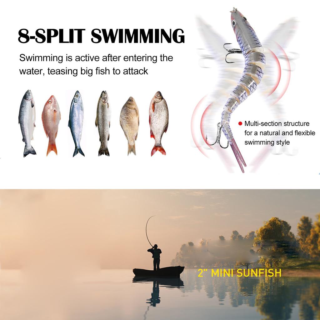 Freshwater & Saltwater Fishing Lures, Realistic Trevally & Trout Lures, Slow-Sinking Bass Lures, Fishing Gear For Family Fishing