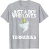 Vtipný dárek Tornádo pro chlapce děti hurikán lovce počasí pánské tričko nadměrné tričko ležérní bavlna denní čtyři roční období