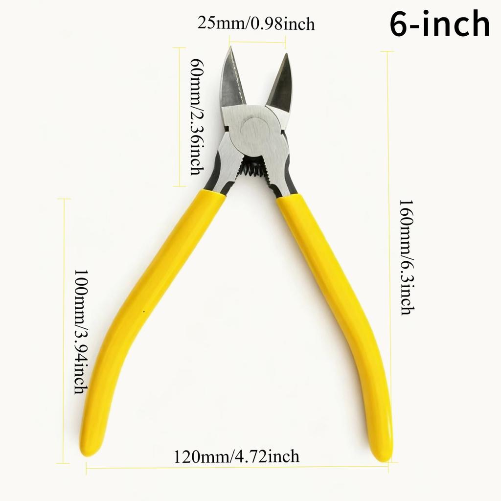 Mini Flush Cutter Pliers – Sharp Spring-Loaded Diagonal Wire Cutters for Crafts, Jewelry Making and Cable Trimming