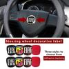 1tk 3D 44mm akrüül rooliratta embleem Kleebis Auto Rooliratta Kleebis Auto Interjööri Embleem Auto Tarvikud FIAT Abarthile