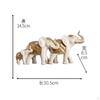 Creative Elephant Statue, Collectible Figurine Artwork Ornament Decorative Animal Sculpture for Desk