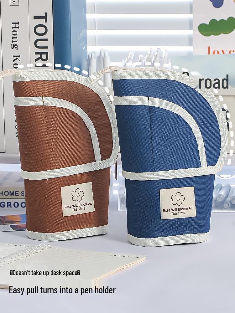 Teleskopiskt Multifunktionellt Pennskrin: Pennställ med stor kapacitet för studenter
