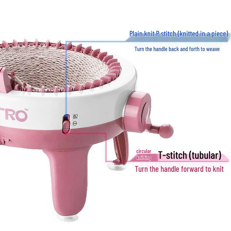 Hand-Cranked Woolen Yarn Knitter: DIY Scarf, Cowl, Hat Tool for Beginners and Couples