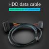Built-In 12G Mini Sas Hd To U.2 36P Sff-8643 To Sas U.2 Sff-8639 Cable 0.5M/1M With 15Pin Sata Power Supply,Suitable For U.2 Ssd