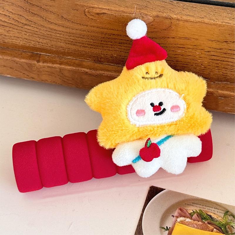 

Festival Santa Claus Xams Snowman Door Handle Sleeve Home Decoration Soft Fabric Christmas Door Knob Cover